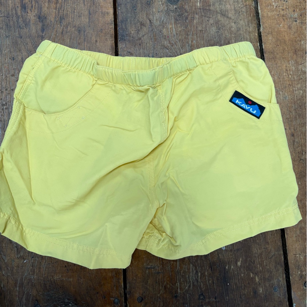 Yellow kavu shorts, quick dry material